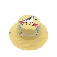 Chapeau de soleil réversible à motif léopard et zèbre avec facteur protection contre les rayons UV 50 Plus pour bébé tout-petit