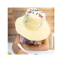 Chapeau de soleil réversible à motif léopard et zèbre avec facteur protection contre les rayons UV 50 Plus pour bébé tout-petit