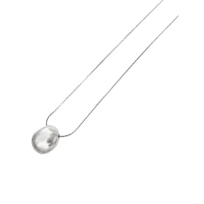 Galina Medium Rhodium-Plated Pendant Necklace