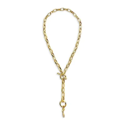 The Galina Collection Convertible Chainlink Lariat Necklace