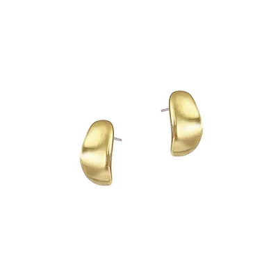 Mini boutons d'oreilles plaqués or Mirage