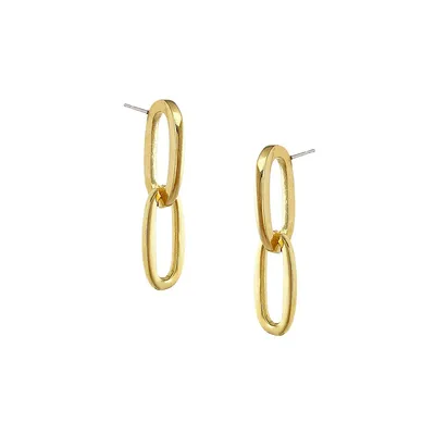 Galina Goldplated Chainlink Stud Earrings