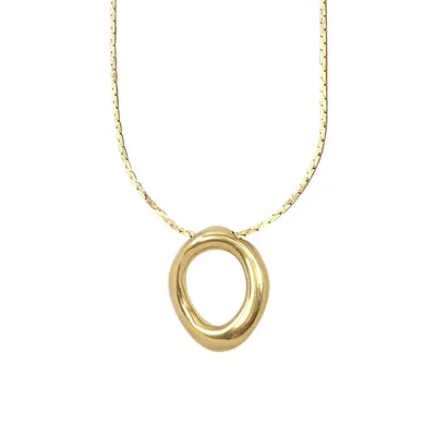 Paradiso Small Cora 14K Goldplated Pendant Necklace