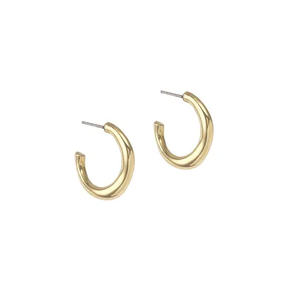 Paradiso Rio 14K Goldplated Hoop Earrings