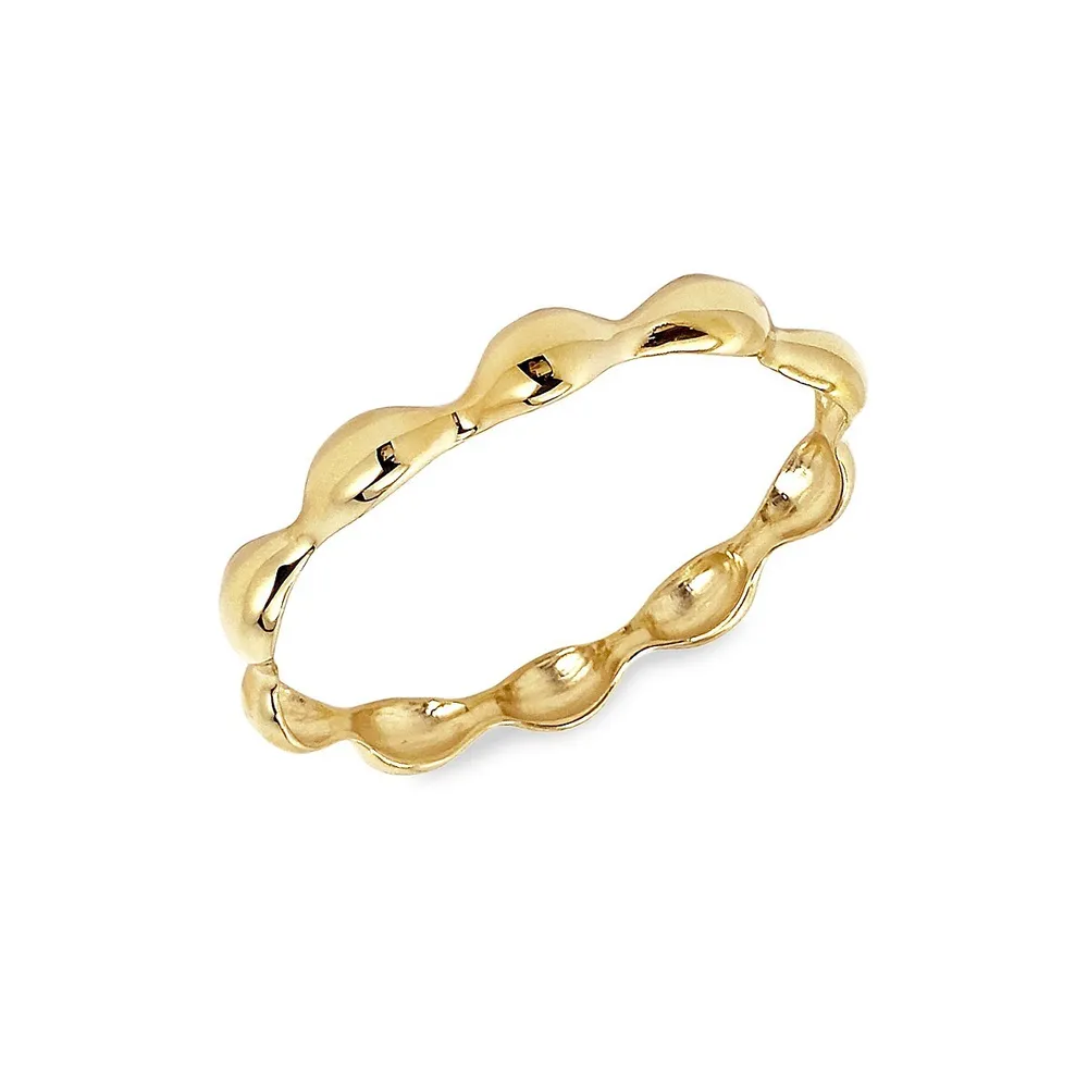 Amphora 14K Goldplated Contour Bangle Bracelet