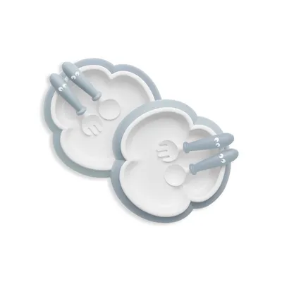 6-Piece Baby Plate, Spoon & Fork Set