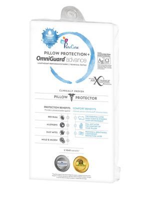 Protection+ Silver Waterproof Pillow Protector