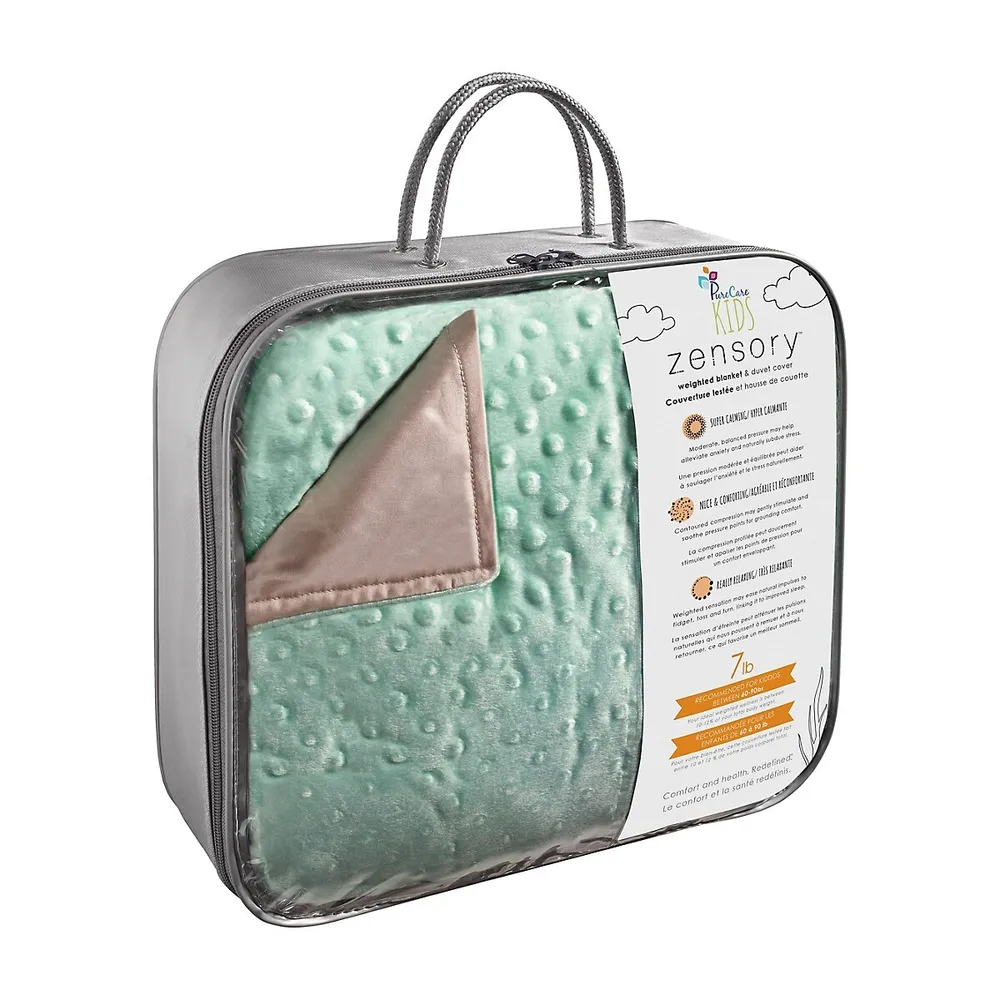Couverture lestée et housse Zensory Weighted Blanket de 3 kg de qualité supérieure pour enfant