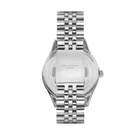 Ladies Lc07310.320 3 Hand Silver Watch With A Silver Metal Band And A White Dial