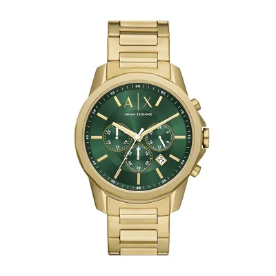 Men's Chronograph, Gold-tone Stainless Steel Watch