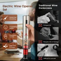 6 In 1electric Wine Bottle Opener Set Rechargeable Cordless Corkscrew Opener Set