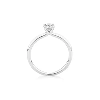 Solitaire Engagement Ring With Carat Tw Of Diamonds In 14kt White Gold