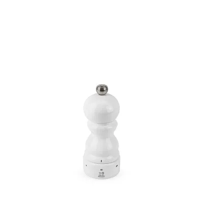 Paris - U'select U’select Manual Salt Mill In White Lacquer Finished Wood, 12 Cm