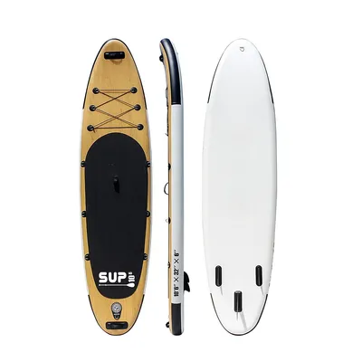 Inflatable 10.6’x32”x6” Ultra-light (19.8lbs) Sup Single Layer For All Skill Levels, All Accessories Included, Hand Pump, Paddle, Fin, Leash, Backpack