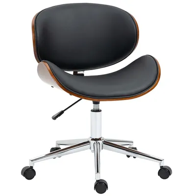 Low Back Home Office Chair Computer Chair With Curved Seat