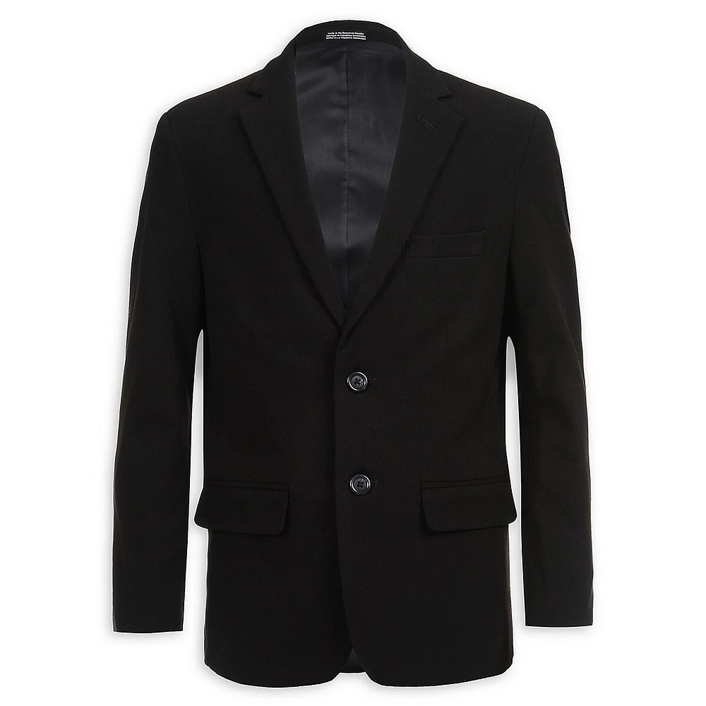 Boy's Slim Fit Notch Lapels Blazer