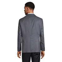 Jake X Super 110s Wool Micro-Houndstooth Modern-Fit Sportcoat