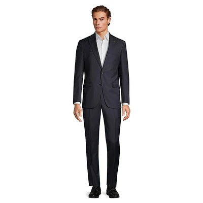 Jake Modern-Fit Mini-Tonal Check Super 110s Wool Suit