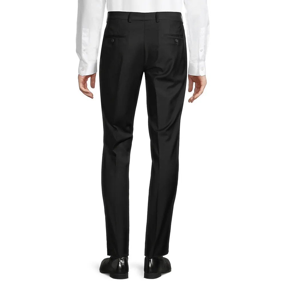 Slim-Fit Wool Dress Pants