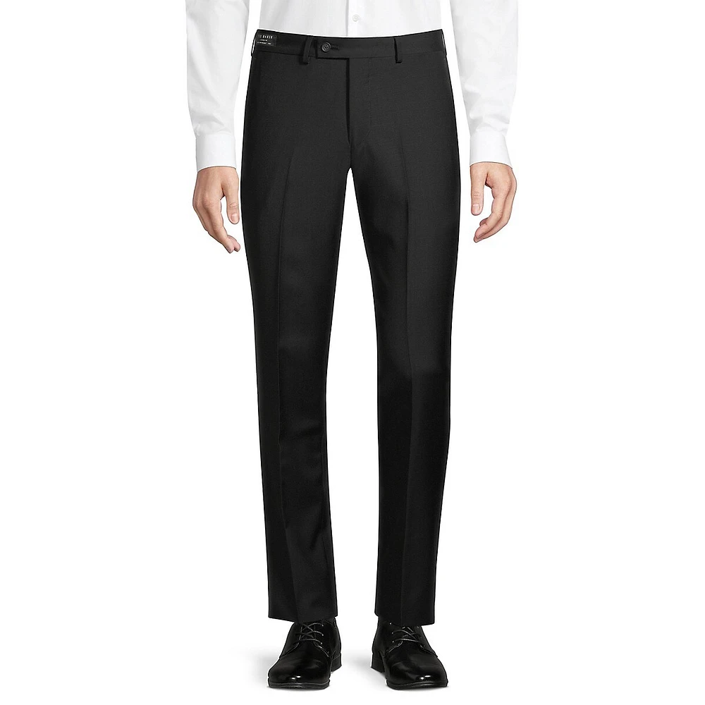 Slim-Fit Wool Dress Pants