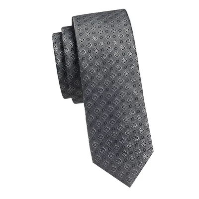 Geometric Dobby Classic-Cut Tie
