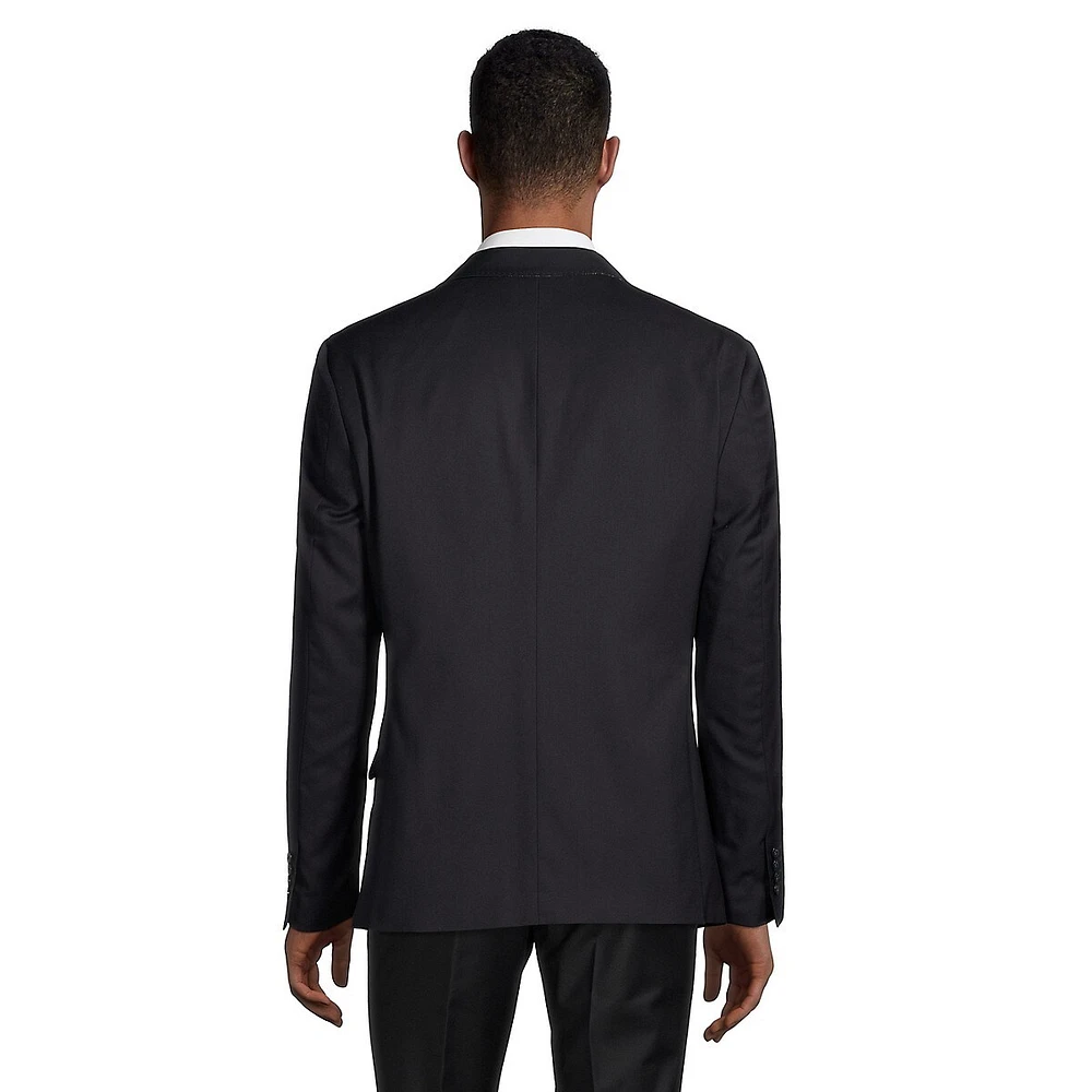 Slant-Flap Pocket Suit Jacket