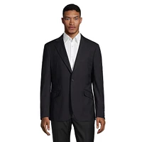 Slant-Flap Pocket Suit Jacket