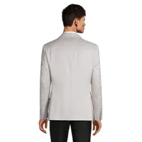 Slim-Fit Textured Stretch Suit Jacket