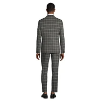 Slim-Fit Stretch Glen Plaid Suit Jacket