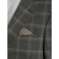 Slim-Fit Stretch Glen Plaid Suit Jacket