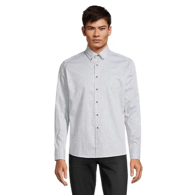 Geo-Print Sport Shirt