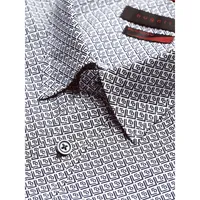 Slim-Fit Flexcity Geo-Print Cotton Shirt