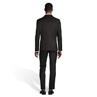 Slim-Fit Pinstriped Suit Jacket