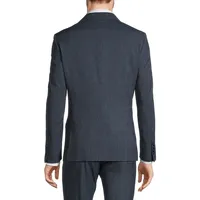 Slim-Fit Plaid Suit Jacket