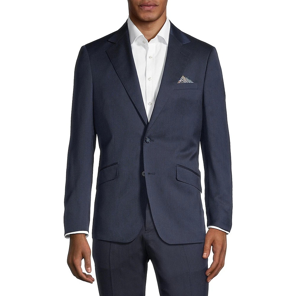 Slim-Fit Stretch Two-Tone Suit Jacket