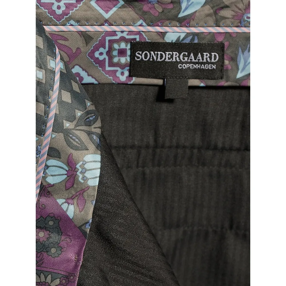 Slim-Fit Stretch Plaid Suit Pants