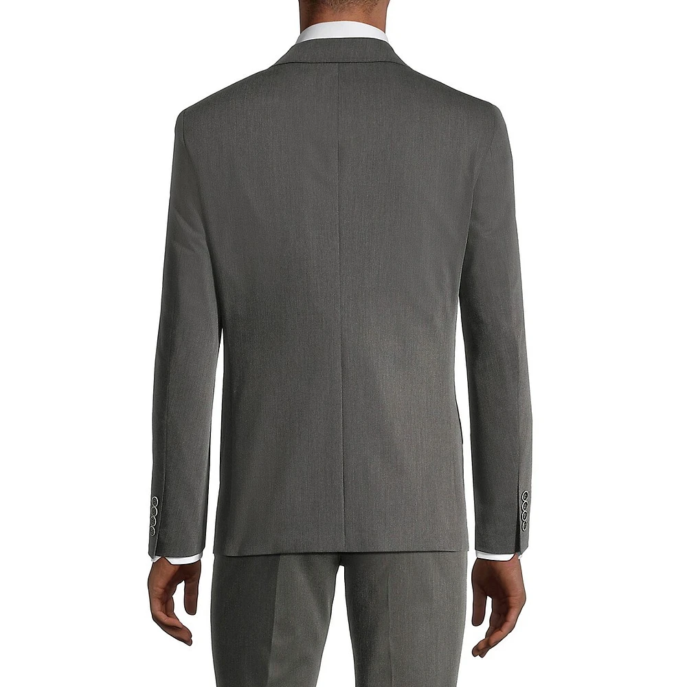 Slim-Fit Stretch-Melange Suit Jacket