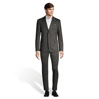 4-Way Stretch Pinstriped Slim-Fit Suit Jacket