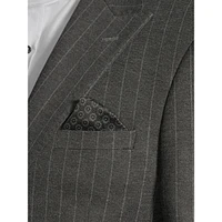 4-Way Stretch Pinstriped Slim-Fit Suit Jacket