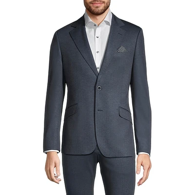 Slim-Fit 4-Way Stretch Two-Tone Suit Jacket
