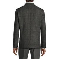 Modern Classic-Fit Two-Tone Plaid Sportcoat