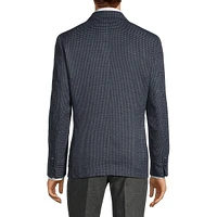 Modern Classic-Fit Mini Houndstooth Check Sportcoat