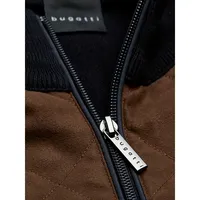 Bugatti Mixed Media Front-Zip Jacket