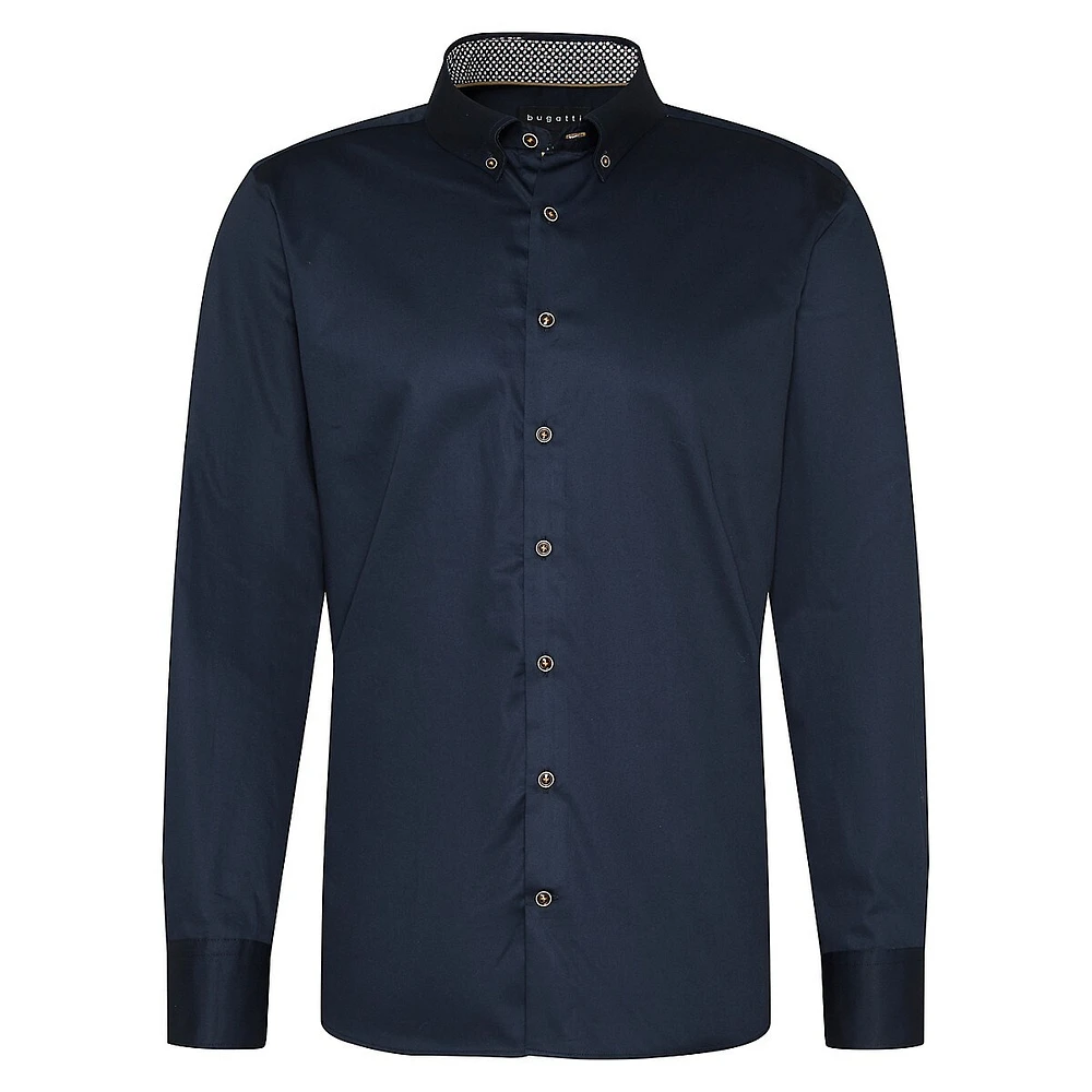 Slim-Fit Button-Collar Easy-Care Shirt