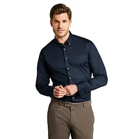 Slim-Fit Button-Collar Easy-Care Shirt