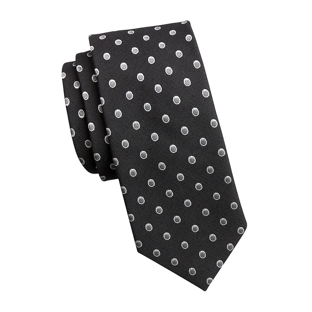 Geometric Jacquard Tie