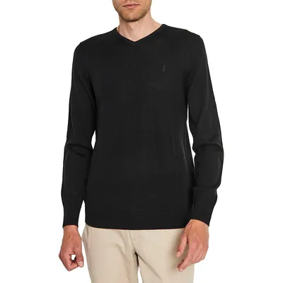 Uranus Wool-Blend V-Neck Sweater