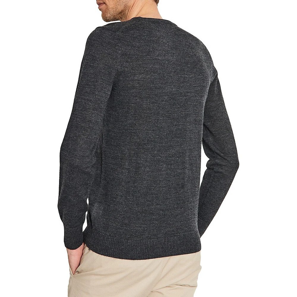 Uranus Wool-Blend V-Neck Sweater