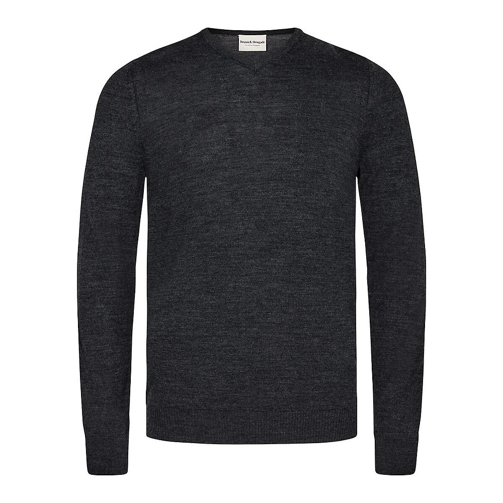 Uranus Wool-Blend V-Neck Sweater