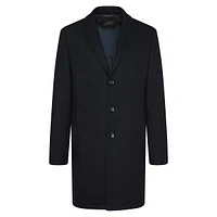 Wool-Blend Car Coat